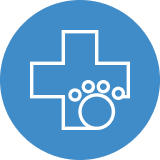 Duplex Animal Care Cleaning Icon