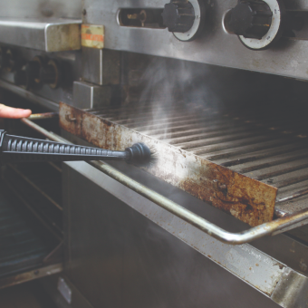 Efficient Oven Cleaning with Duplex Cleaning Machines.