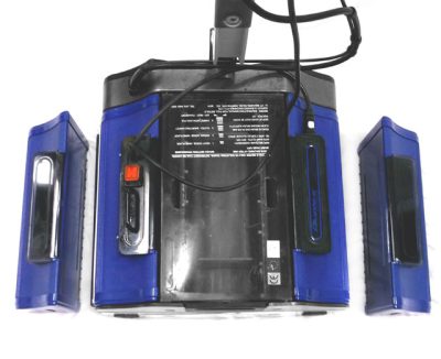 The Duplex Floor Scrubber showcases its dual water tank system for efficient cleaning and easy maintenance.