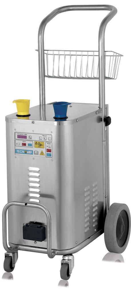 Jetsteam Inox steam cleaner, advanced cleaning technology in stainless steel design.
