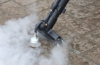 Image illustrating the Chewing Gum Remover System with 24 x 7 continuous steam capability, designed for relentless and effective gum removal.