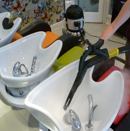 Image demonstrating Duplex Cleaning Machines' range of cleaning equipment, perfect for maintaining high hygiene standards in salon environments.