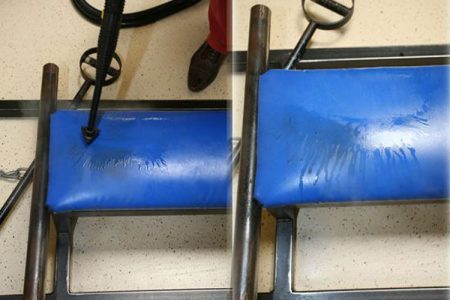 Image demonstrating Duplex Cleaning Machines' solutions for deep cleaning and extracting grime from bench seats and workout chairs in gymnasiums and fitness clubs.