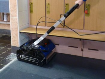 Image showing Duplex Cleaning Machines' solutions for cleaning carpets in massage and day spas, focusing on bed bug treatment and spill removal.