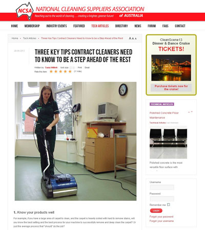 article which discusses the three main tips to making a contract cleaning business stand out from its competitors