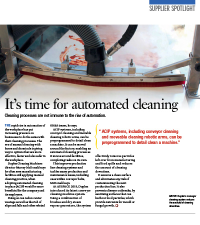 It's the time for automated cleaning