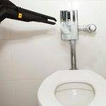 Image demonstrating Duplex Cleaning Machine's effective cleaning process for toilets and urinals, ensuring high hygiene standards.