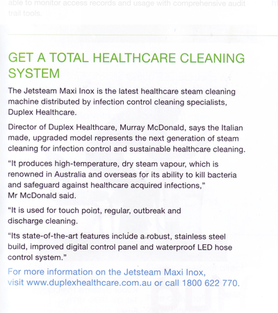 Get a total healthcare cleaning system