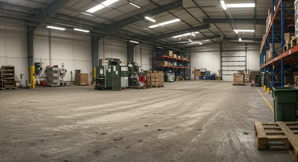 dirty floor warehouse