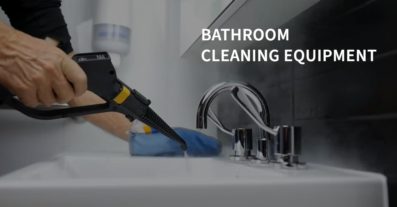 Bathroom cleaning equipment banner