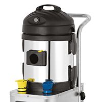 Industrial steam vacuum cleaner for carpets, floors, and upholstery