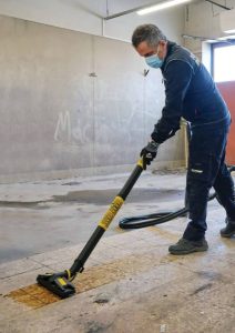 Industrial floor cleaning tools and attachments
