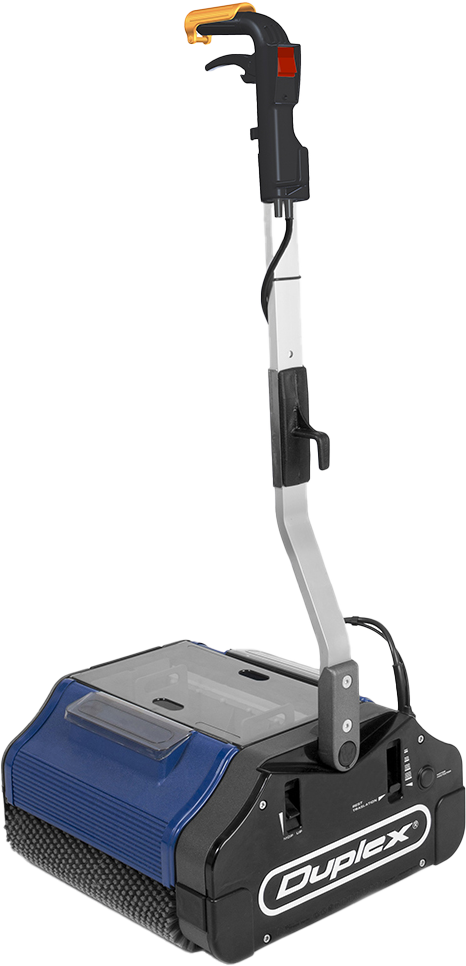 Duplex 420 floor scrubber for cleaning medium to larger commercial spaces with ease.