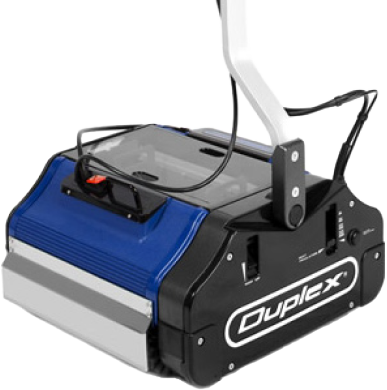 Duplex Steam machine for cleaning hospital floors.